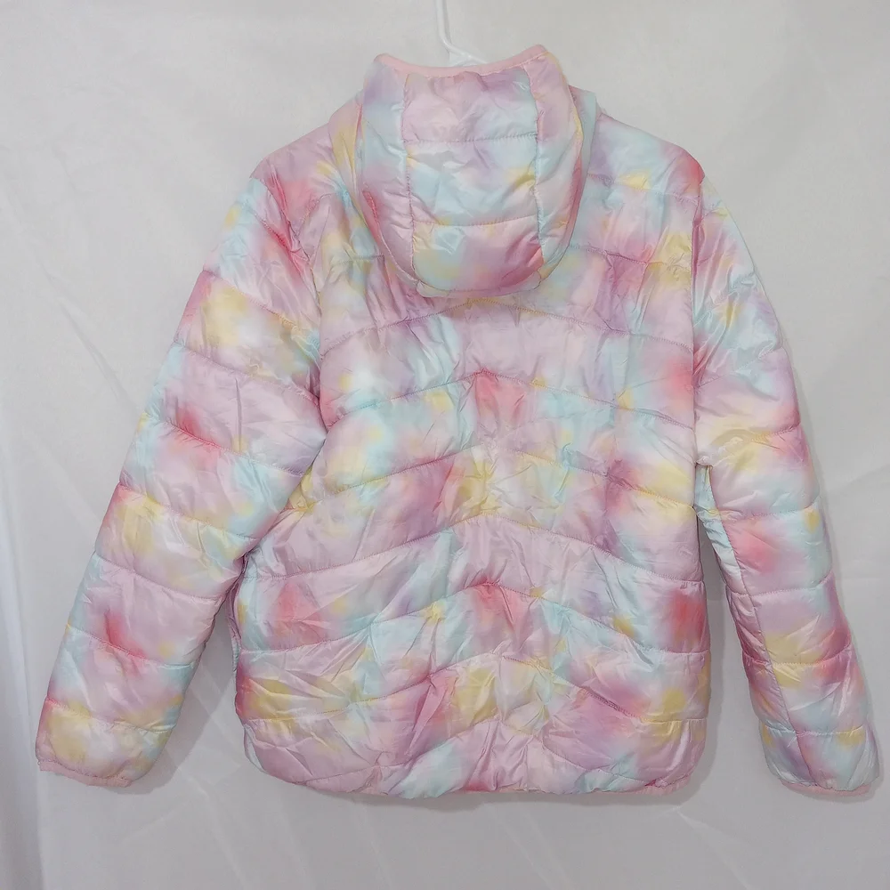Thereabouts Pastel Multi Color Puffer Coat Sz 2Xl / 20.5 Big Kids